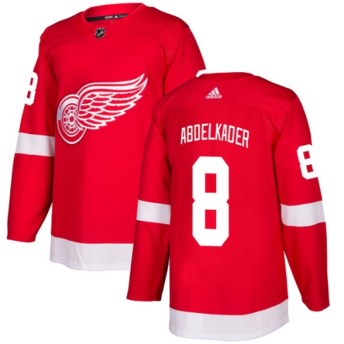 Adidas Detroit Red Wings 8 Justin Abdelkader Red Home Authentic Stitched Youth NHL Jersey